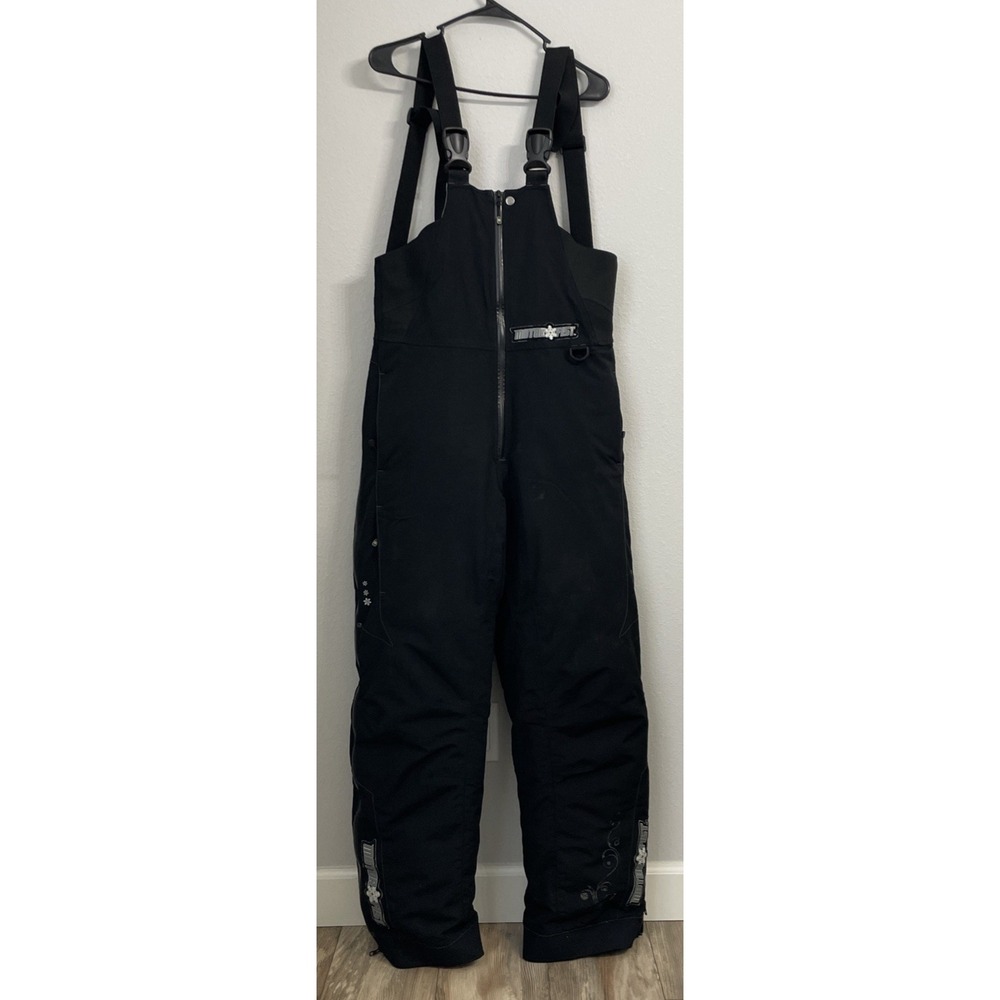 Motorfist Black empress Women's snowmobile‎ pants bibs size Large